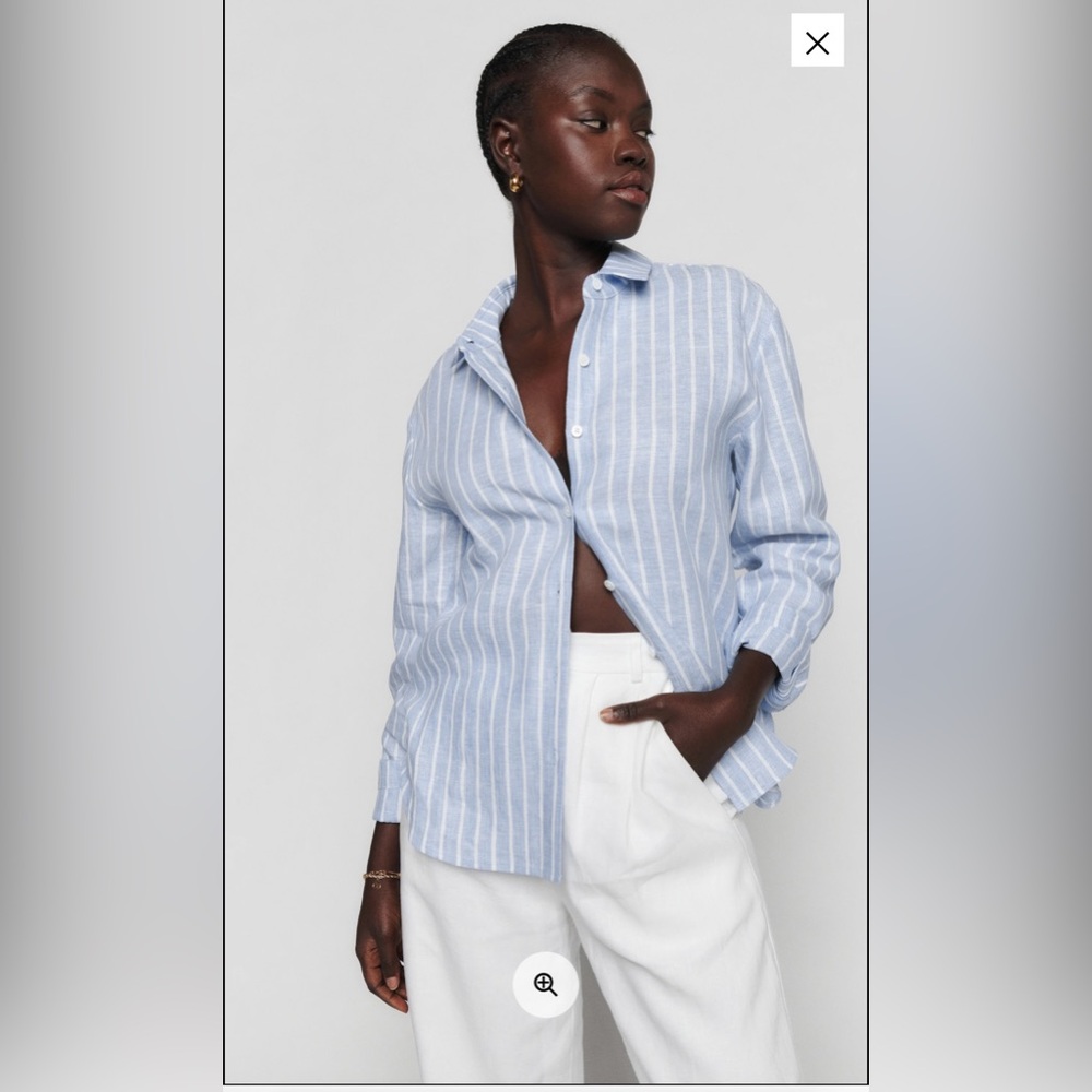 NWT Reformation Linen Shirt